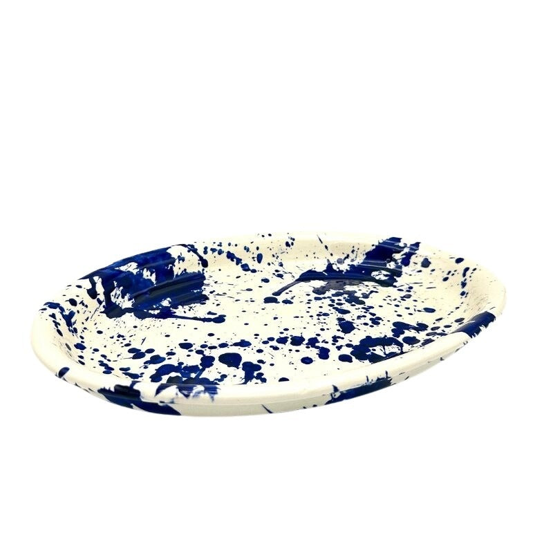 Splash Oval fad, Royal Blue - L30 cm